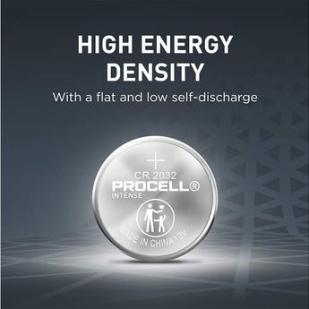 Duracell Procell CR2032 265mAh 3V Lithium (LiMnO2) Coin Cell Watch Battery (PX2032) - 1 Piece Tear Strip - Sold Individually