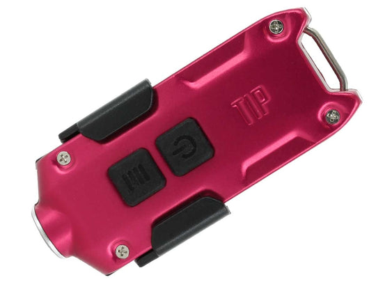 Nitecore TIP (2017) USB Rechargeable Key Light - CREE XP-G2 LED - 360 Lumens - Includes 1 x Li-Ion Battery Pack - Red