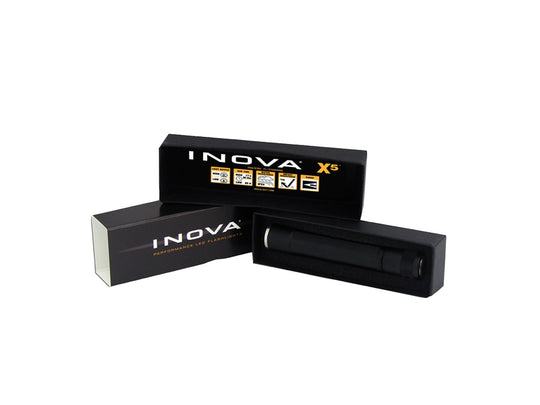 X5 - Black Body, 5 White LEDs, Gift Box, Dual Mode