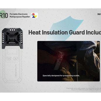 Nitecore EMR10 USB-C Rechargeable Portable Electronic Multi-Purpose Insect Repeller - Includes 2 x 21700