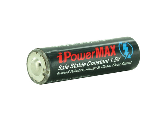iPower Max AA 2600mWh 1.5V Protected Lithium Polymer (LiCoO2) Button Top Battery - Bulk