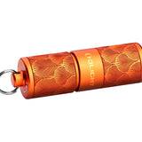 Olight iTHX Rechargeable LED Keychain Flashlight - 180 Lumens - Uses Built-in 130mAh Li-ion Battery Pack - Pumpkin Orange or Orange Feathers