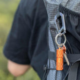 Olight iTHX Rechargeable LED Keychain Flashlight - 180 Lumens - Uses Built-in 130mAh Li-ion Battery Pack - Pumpkin Orange or Orange Feathers