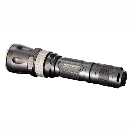JETBeam RRT26 Rapid Response Tactical Flashlight with Red, Green and Blue LEDs - CREE XM-L2 T6 White LED - 980 Lumens - Uses 2 x CR123A or 1 x 18650, RGB Color Functions