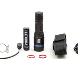 JETBeam C8 Pro Rechargeable Outdoor Flashlight - SST-40 N4 BC LED - 1200 Lumens - Includes 1 x 18650 or Uses 2 x CR123A