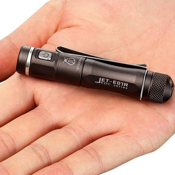 JETBeam E01R USB Rechargeable Flashlight - CREE XP-G2 LED - 138 Lumens - Uses 1 x AAA