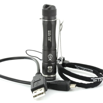JETBeam E01R USB Rechargeable Flashlight - CREE XP-G2 LED - 138 Lumens - Uses 1 x AAA