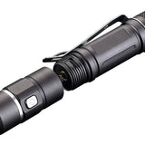 JETBeam E10R USB Rechargeable Flashlight - CREE XP-L HI LED - 650 Lumens - Uses 1 x AA or 1 x 14500