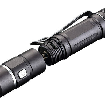 JETBeam E10R USB Rechargeable Flashlight - CREE XP-L HI LED - 650 Lumens - Uses 1 x AA or 1 x 14500