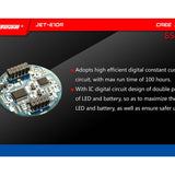 JETBeam E10R USB Rechargeable Flashlight - CREE XP-L HI LED - 650 Lumens - Uses 1 x AA or 1 x 14500