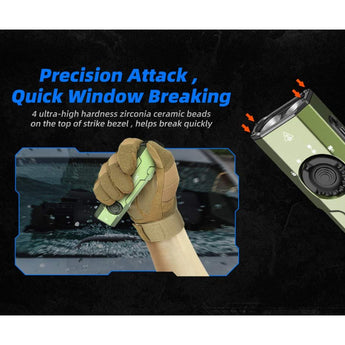 JETBeam E26 Kunai USB-C Rechargeable LED Flashlight - 3600 Lumens - Luminus SST40 - Uses Built-in 1700mAh Li-Poly Battery Pack - Military Grey, Military Green, or Orange