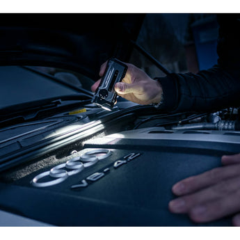 Jetbeam E28 USB-C Rechargeable LED Flashlight - 3300 Lumens - Spot, Flood, RGB Sidelight, UV, and Green Laser - Includes 2 x 3500mAh 18650 - Green or Gray