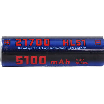 JETBEAM HL51 21700 HORIZONTAL SHOWING SPECS