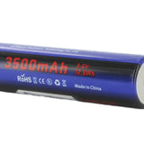 JETBeam HR35 18650 3500mAh 3.7V Protected Lithium Ion (Li-ion) Button Top Battery with Built-in USB-C Charging Port