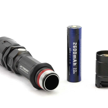 JETBeam IIIM Pro 2017 Version Tactical Flashlight - CREE XHP35 E2 LED - 1450 Lumens - Uses 1 x 18650 (Included) or 2 x CR123A