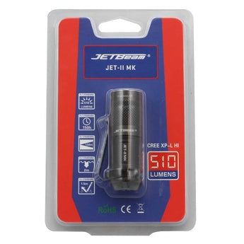 JETBeam JET-II MK Everyday Carry Flashlight - CREE XP-L HI LED - 510 Lumens - Uses 1 x 16340 or 1 x CR123A