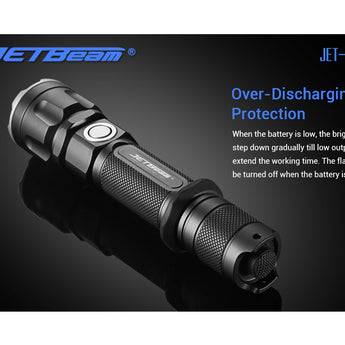 Jetbeam Jet IIIMR Rechargeable LED Flashlight - CREE XHP35 - 2000 Lumens - Uses 1 x 21700 (included) or 1 x 20700 or 1 x 18650