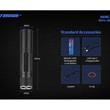 JETBeam Jet Mark 1 IBS EDC LED Flashlight - CREE XPL - 700 Lumens - Includes 1 x USB-C Rechargeable 14500