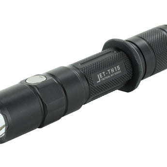 JETBeam TH15 Tactical Rechargeable Flashlight - CREE XHP35 E2 - 1300 Lumens - Uses 1 x 18650 (included) or 2 x CR123A