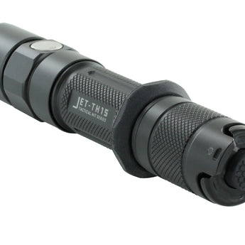 JETBeam TH15 Tactical Rechargeable Flashlight - CREE XHP35 E2 - 1300 Lumens - Uses 1 x 18650 (included) or 2 x CR123A