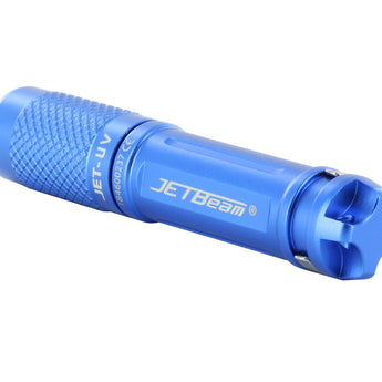 JETBeam JET-UV Ultraviolet Flashlight - 365nm - Uses 1 x AAA - Blue