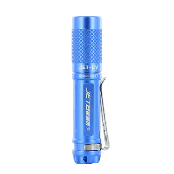 JETBeam JET-UV Ultraviolet Flashlight - 365nm - Uses 1 x AAA - Blue