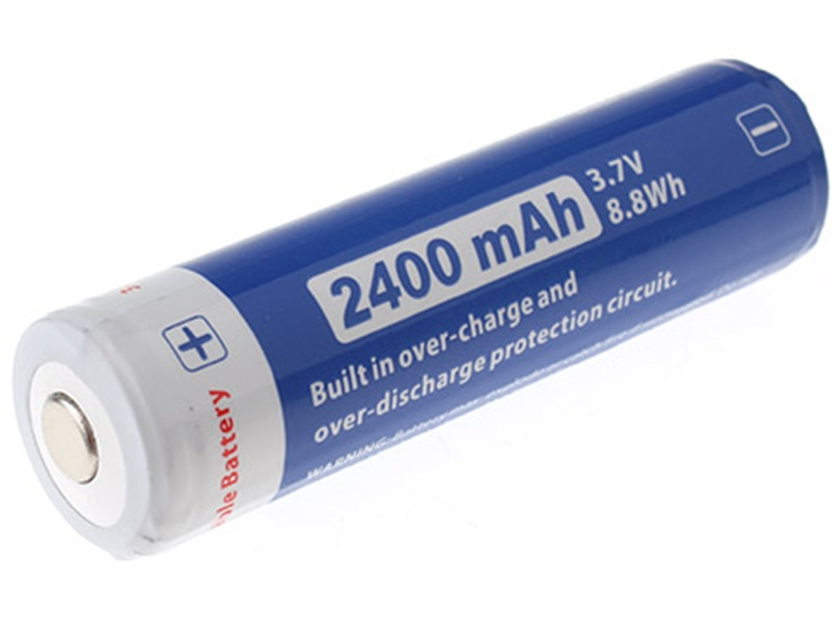 JETBeam JL240 18650 2400mAh 3.7V Protected Lithium Ion (Li-ion) Button Top Battery