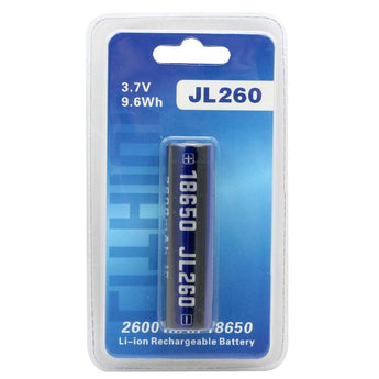 JETBeam JL260 18650 2600mAh 3.7V Protected Lithium Ion (Li-ion) Button Top Battery - Blister Pack