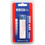 JETBeam JL260 18650 2600mAh 3.7V Protected Lithium Ion (Li-ion) Button Top Battery - Blister Pack
