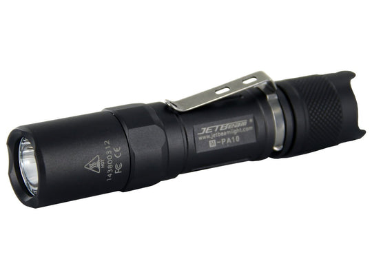 JETBeam M-PA10 Military Tactical Flashlight -  CREE XM-L2 T6 LED - 660 Lumens  - Uses 1 x AA or 1 x 14500