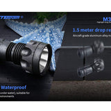 JETBeam M30 LED Flashlight - Luminus SST70 - 3000 Lumens - Includes 2 x USB-C Rechargeable 18350