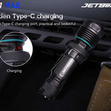 JETBeam M37 Max USB-C Rechargeable LED Flashlight - 5000 Lumens - CREE XHP70.3 HI - Includes 1 x 21700