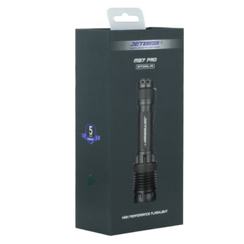 JETBeam M37 Pro USB-C Rechargeable LED Flashlight - CREE XHP50.3 - 3700 Lumens - Includes 1 x 21700 - Military Grey or Military Green