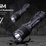 JETBeam M37 Pro USB-C Rechargeable LED Flashlight - CREE XHP50.3 - 3700 Lumens - Includes 1 x 21700 - Military Grey or Military Green