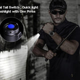 JETBeam M37 Pro USB-C Rechargeable LED Flashlight - CREE XHP50.3 - 3700 Lumens - Includes 1 x 21700 - Military Grey or Military Green