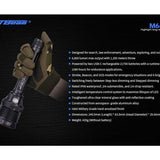 JetBeam M64 USB-C Rechargeable LED Search Light - Luminus SBT-90 - 6800 Lumens - Includes 2 x 21700