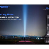 JetBeam M64 USB-C Rechargeable LED Search Light - Luminus SBT-90 - 6800 Lumens - Includes 2 x 21700