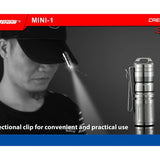 JETBeam Mini-1 Ti USB Rechargeable Titanium Keylight - CREE XP-G2 LED - 130 Lumens - Includes 1 x 10180