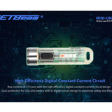 Jetbeam Mini One SC Rechargeable LED Keylight - 400 Lumens - Uses Built-in Li-ion Battery Pack