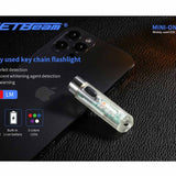 Jetbeam Mini One SC Rechargeable LED Keylight - 400 Lumens - Uses Built-in Li-ion Battery Pack