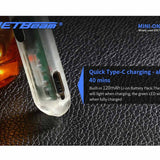 Jetbeam Mini One SC Rechargeable LED Keylight - 400 Lumens - Uses Built-in Li-ion Battery Pack