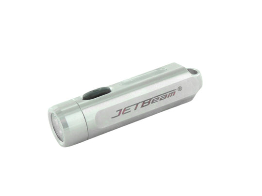 Jetbeam MINI-ONE USB-C Rechargeable LED Flashlight- 500 Lumens - CREE XP-G3 - Includes Built-In Li-ion Battery Pack - Silver