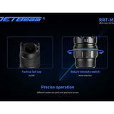 Jetbeam RRT-M2S White Laser Tactical Flashlight - 480 Lumens - Includes 1 x 5100mAh 21700