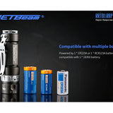 JETBeam RRT01 Raptor Tactical LED Flashlight - CREE XP-L or Nichia 219C - 950 Lumens - Includes 1 x 18350 - Optional Extender Kit