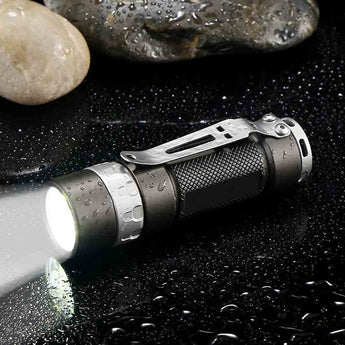 JETBeam RRT03 Tactical LED Flashlight - 3 x CREE XP-G3 or Nichia 219C - 1400 Lumens - Includes 1 x 18350 - Optional Extender Kit