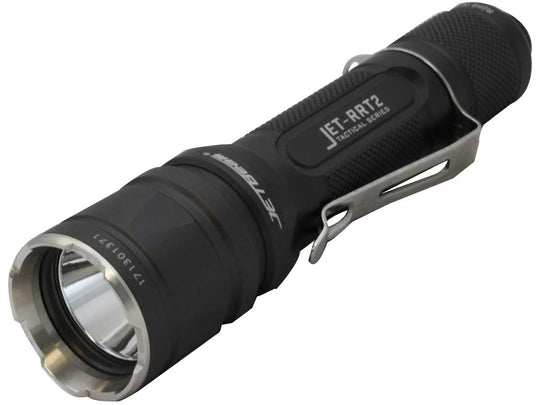 Jetbeam RRT2 Rapid Response Tactical Flashlight - SST40 N4 BC LED - 950 Lumens - Uses 1 x 18650 or 2 x CR123A