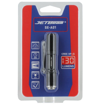 JETBeam SE-A01 Everyday Carry Flashlight - CREE XP-G LED - 130 Lumens - Uses 1 x AAA