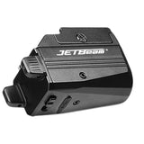 JETBeam T10L USB-C Rechargeable LED Weapon Light with Red or Green Laser - CREE XP-L HI - 680 Lumens - 655nm - Uses Built-in 400mAh Li-Poly Battery Pack