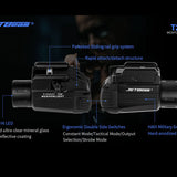 JETBeam T20 Rechargeable LED Weapon Light - CREE XP-L HI - 520 Lumens - Includes 1 x 16340