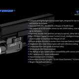 JETBeam T20 Rechargeable LED Weapon Light - CREE XP-L HI - 520 Lumens - Includes 1 x 16340